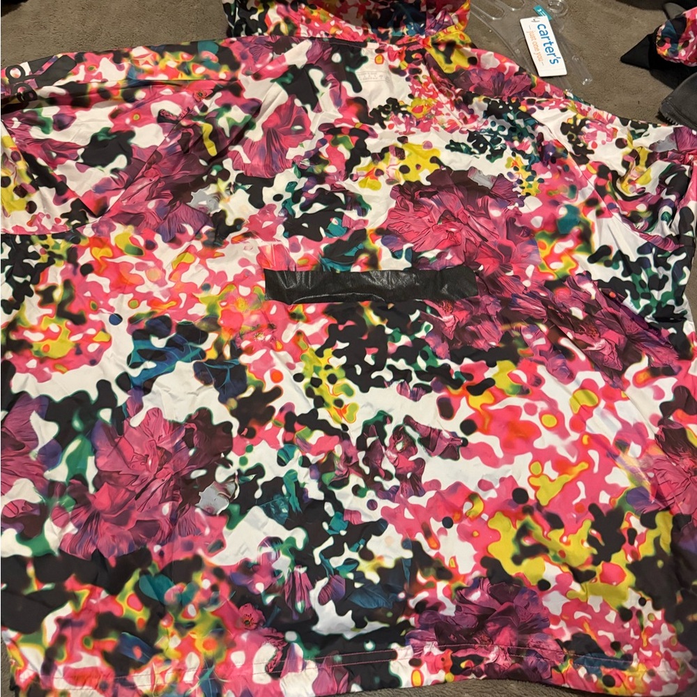 Vibrant adidas Multicolor Hooded wind breaker